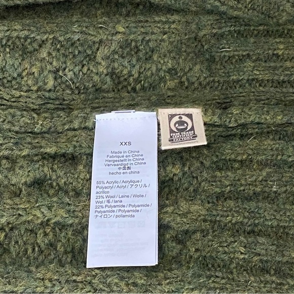 Madewell New Wool Pointelle Chunky Cable Knit Fisherman Cardigan - Picture 12 of 14